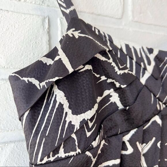 NWT Vtg 90s Y2K Cynthia Steffe pure Silk Geometric Print Babydoll Dress 6 - Picture 6 of 14